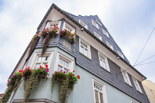 Houses in Oberkochen, Baden-Wurttemberg, Germany