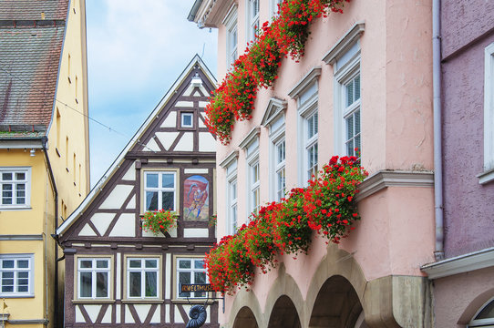 Houses in Oberkochen, Baden-Wurttemberg, Germany
