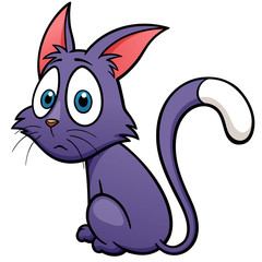 Vector illustration of Cat cartoon