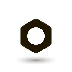 nut vector icon. workhouse equipment