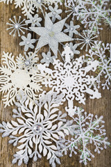 Christmas ornaments. Snowflakes.