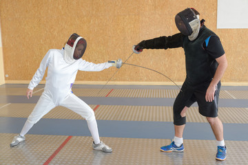 Fencing duel