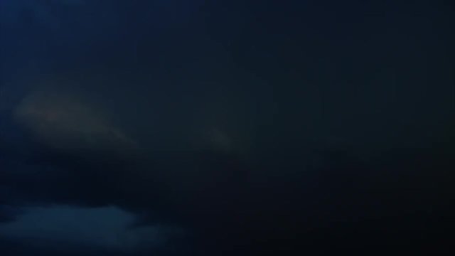 montage of 3 clips with intense lightning bolts in a night storm