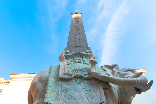 Statua dell'elefante in Piazza della Minerva a Roma
