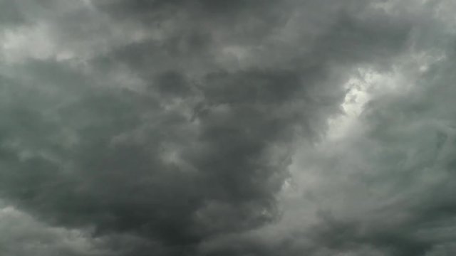 time lapse of dramatic fast moving dark clouds