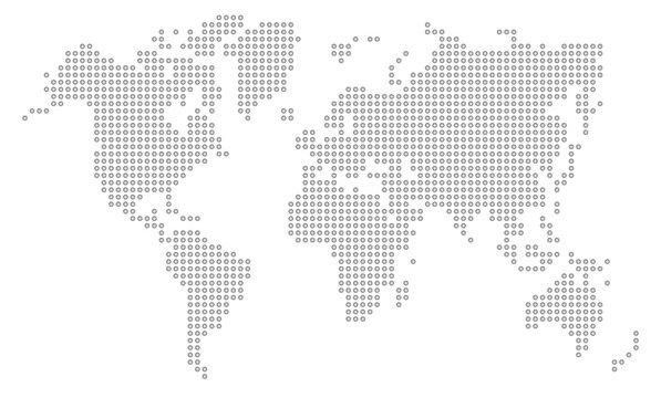 Dot world map