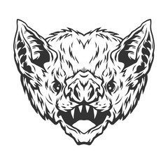 Angry head vampire bat.