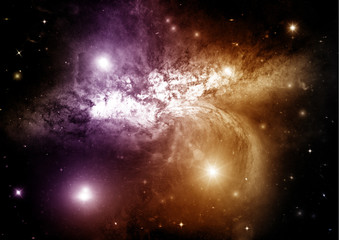 galaxy in a free space