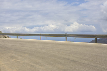 Empty highway curve