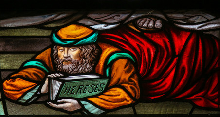 Heretic - Stained Glass in Mechelen Cathedral - 125906894