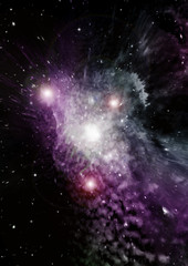 galaxy in a free space