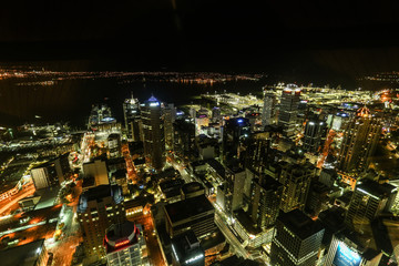 Ausblick vom Sky Tower in Auckland / Neuseeland (Richtung Norden)