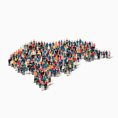 people map country Honduras vector