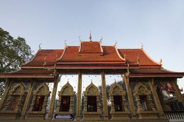 Buddhist architecture Wat Manee Praison Temple in Mae Sot district, Tak, Thailand
