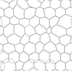 Abstract bubbles seamless pattern