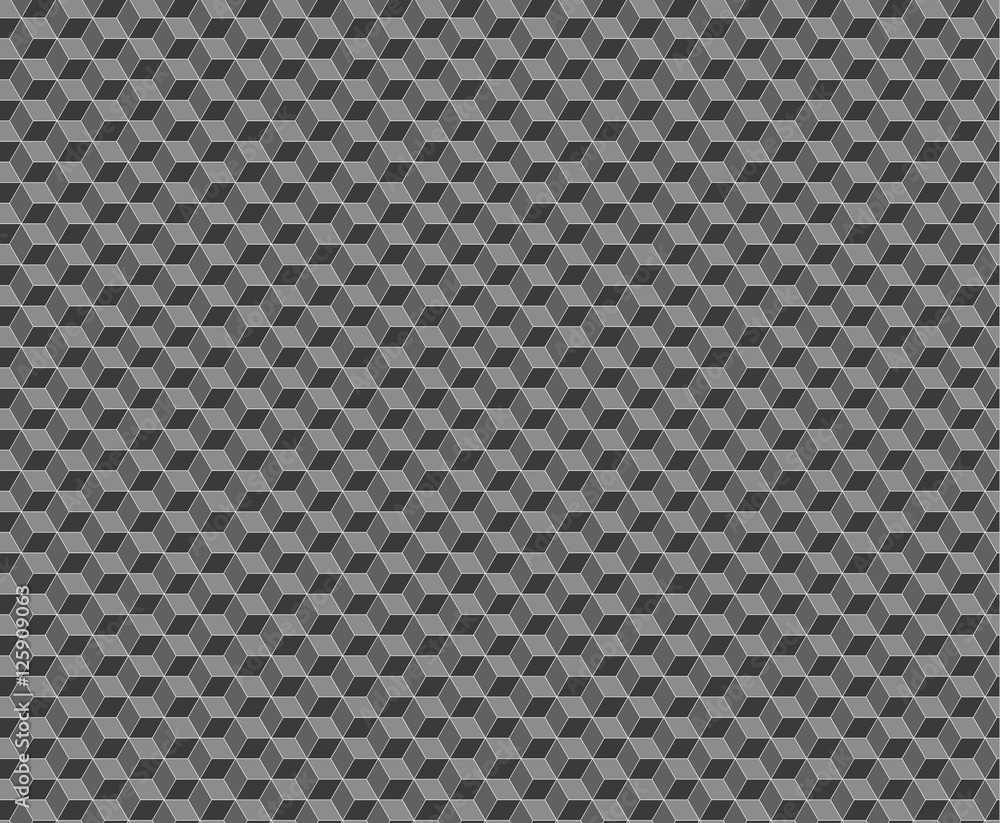 Poster cube abstract seamless pattern