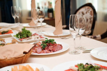 wedding banquet in a restaurant