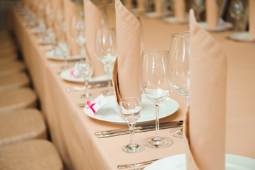 wedding banquet in a restaurant