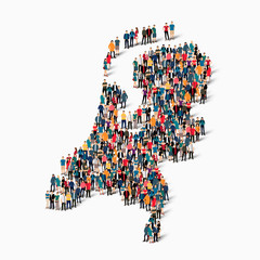 people map country Netherlands vector