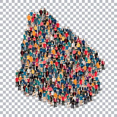 people map country Uruguay vector