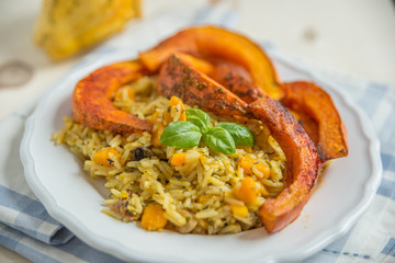 Kürbisrisotto