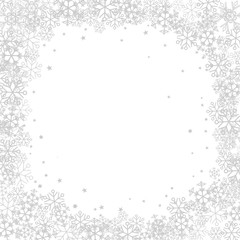silberne Streusterne - Kante Borte Hintergrund Element mit Textfreiraum - Weihnachten festlich