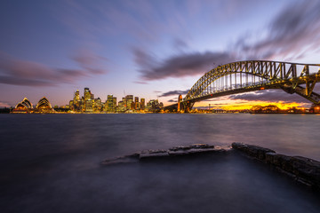 Harbour bridge Sydney Australia.