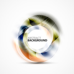 Vector abstract blurred swirl
