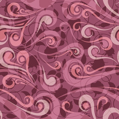 Seamless vintage curly pattern