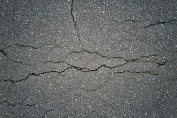 cracked gray asphalt background