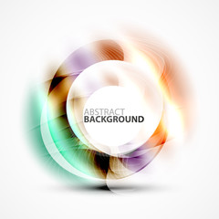 Modern shiny blurred swirl template