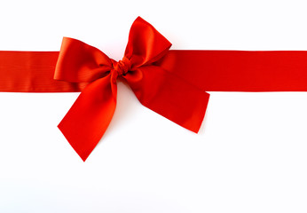 Ribbon against white background