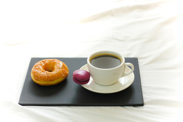 Coffee and dessert for breakfast
