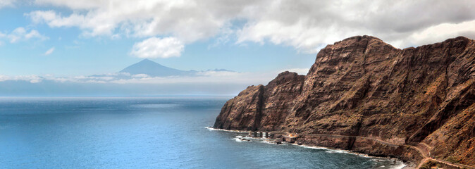 an amazing landscape from La Gomera the one of the Canary Island