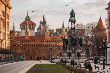Fototapeta Cityscape of Krakow (Cracow) Poland obraz