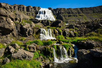 Dynjandi waterfall, West Fjords Iceland.