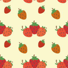 The pattern of strawberries.