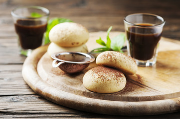 Homemade sweet cookie with coffee