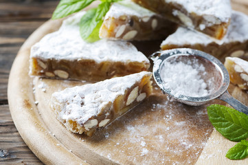 Traditional italian dessert panforte