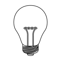 Obraz premium Light bulb icon. Energy power and technology theme. Isolated design. Vector illustration