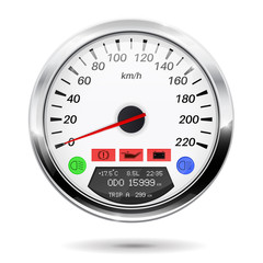 Car speedometer. Computer dashboard