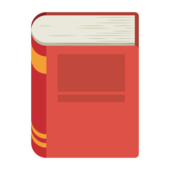 Book icon. Education literature read and library theme. Isolated design. Vector illustration