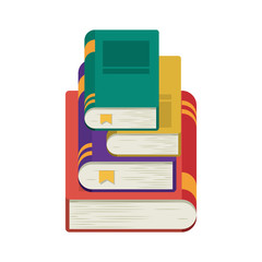 Book icon. Education literature read and library theme. Isolated design. Vector illustration