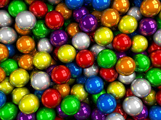 Fototapeta na wymiar balls color glossy