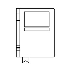 Book icon. Education literature read and library theme. Isolated design. Vector illustration