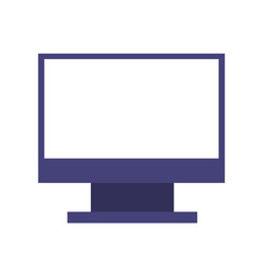 computer monitor isolated icon vector illustration design