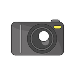 Camera icon. device gadget technology theme. Isolated design. Vector illustration