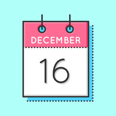 Fototapeta premium Vector Calendar Icon