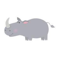 cute rhino cartoon