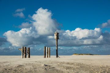 Am Strand der Nordsee auf der Insel Amrum